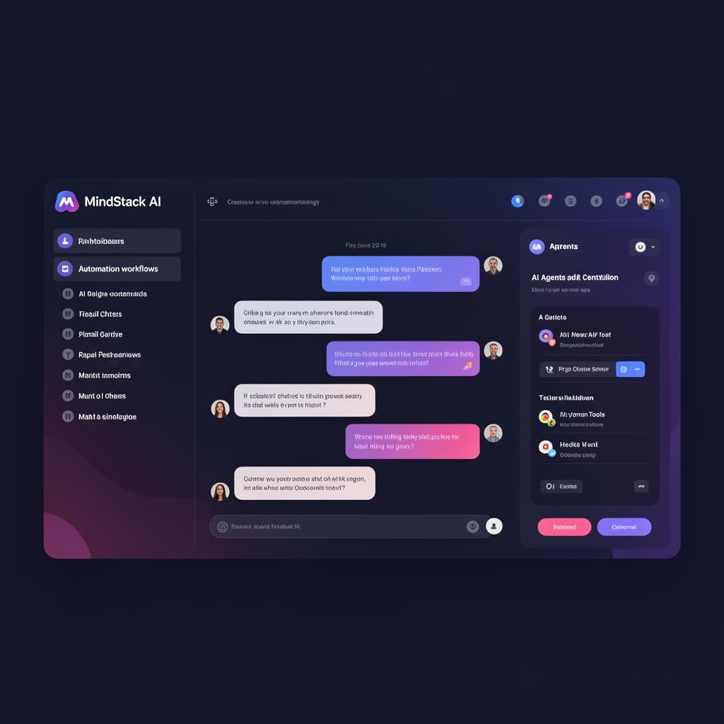 Mockup do MindStack AI