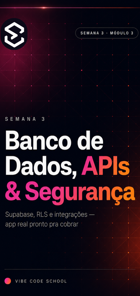 Semana 3 — Banco de Dados, APIs & Segurança